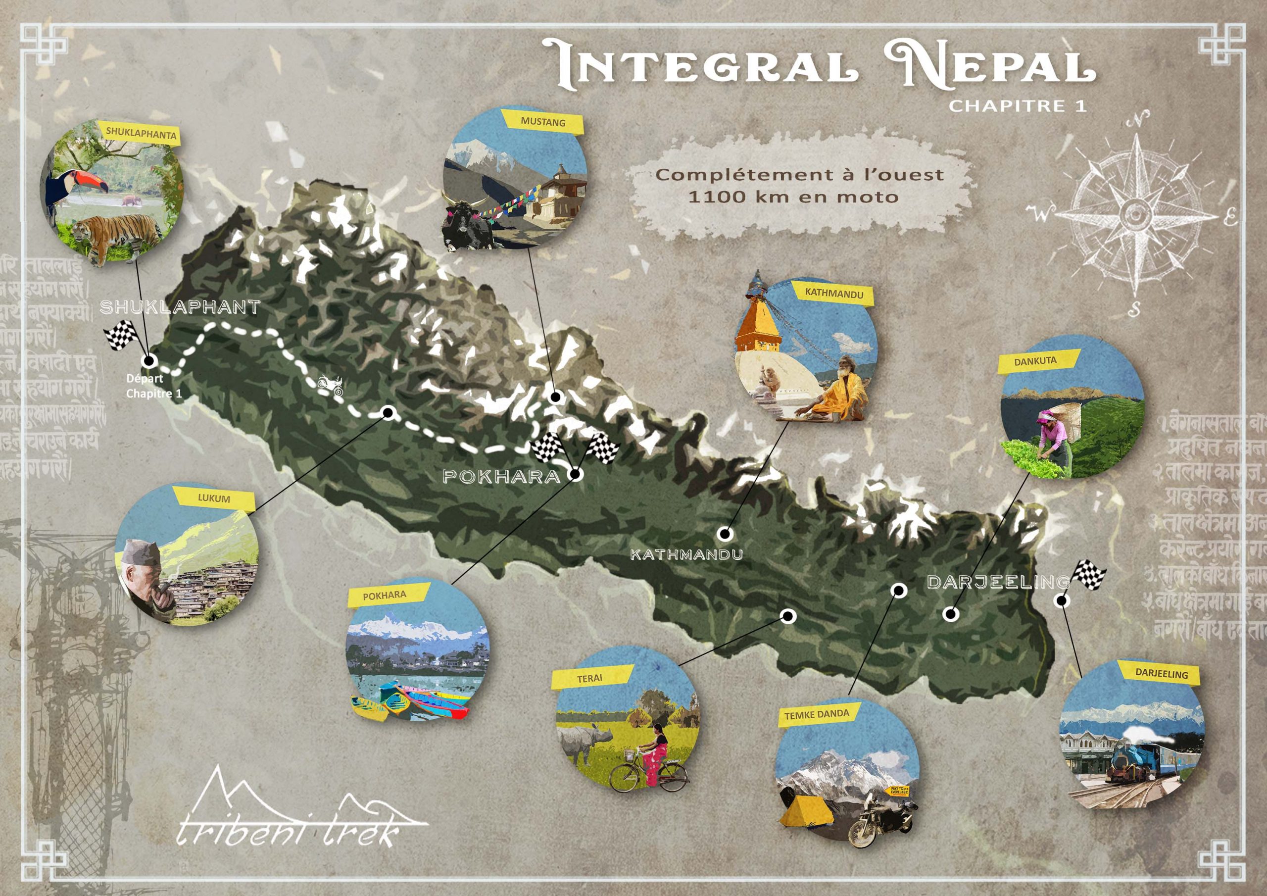 Voyage en moto au Népal en Royal Enfield